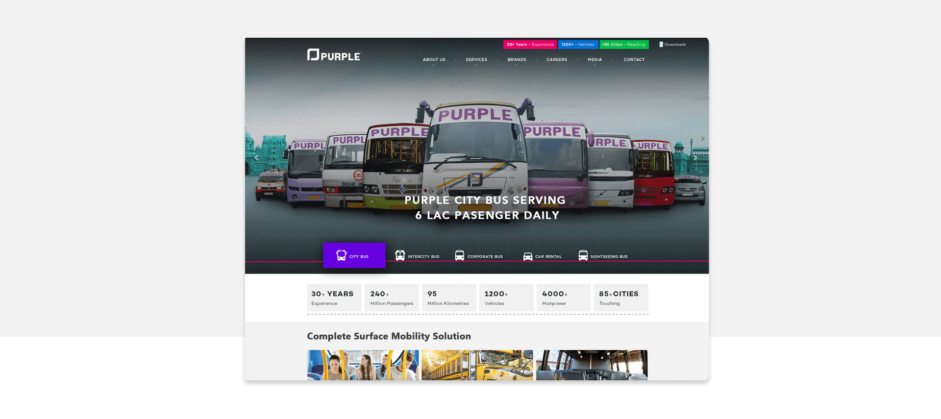 Purple Banner Design